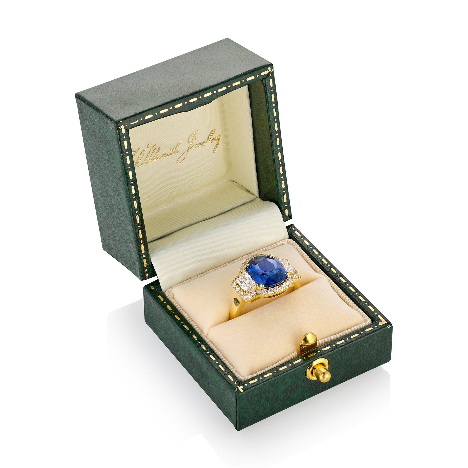 Ceylon Sapphire & Diamond Ring