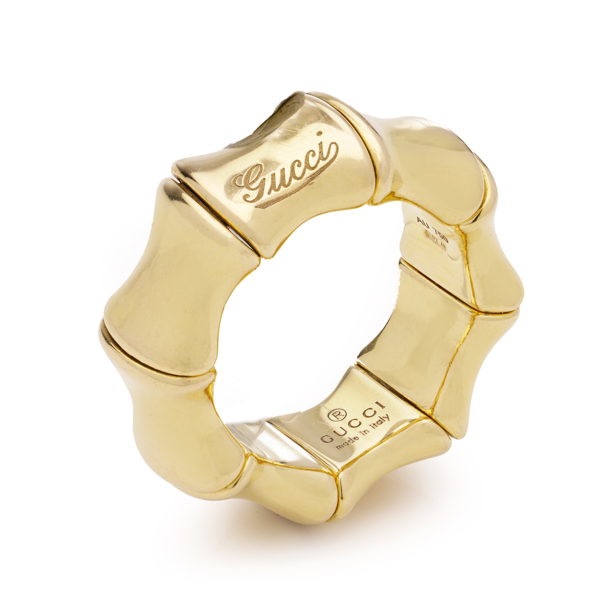 18ct Gold Gucci Bamboo Ring - Wildsmith Jewellery