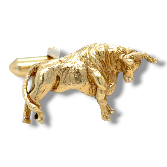 Gold Bull & Bear Cufflinks