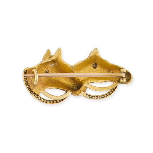 18ct Gold & Diamond horse Brooch - Wildsmith Jewellery