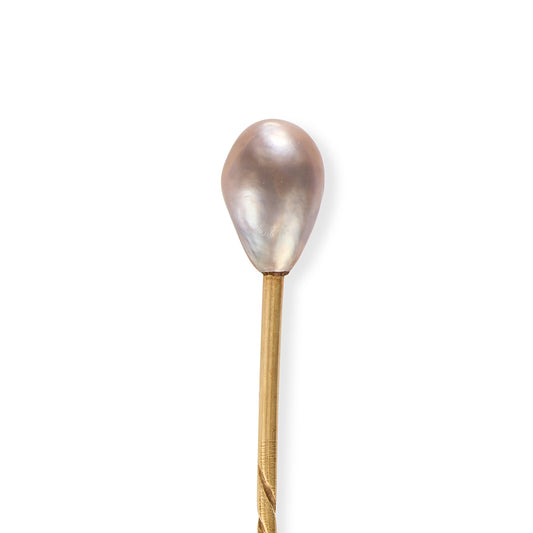 Natural Grey Pearl Stickpin