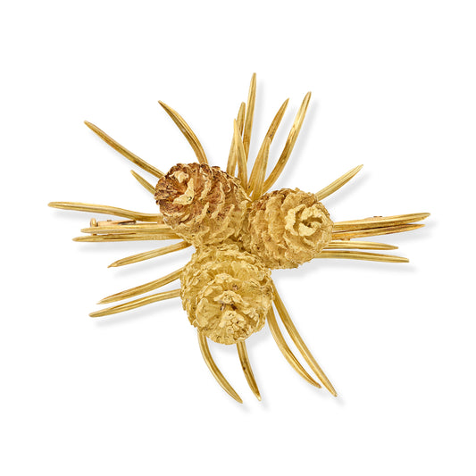 Hermes Paris, Vintage Pine Cone Brooch