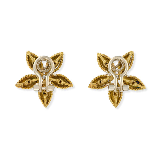 Diamond & Enamel Earrings