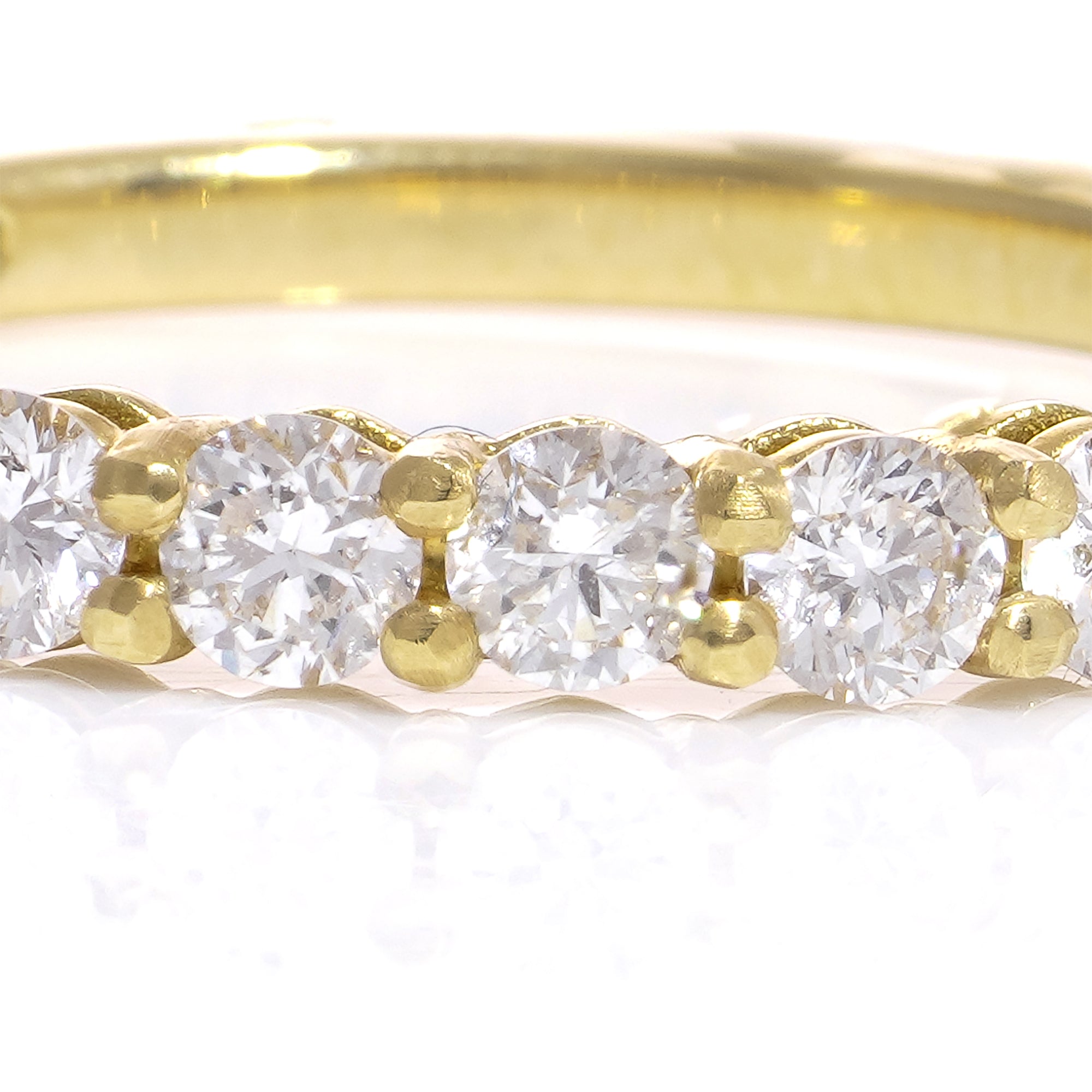 Diamond Nine Stone Ring in 18ct Yellow Gold - Wildsmith Jewellery