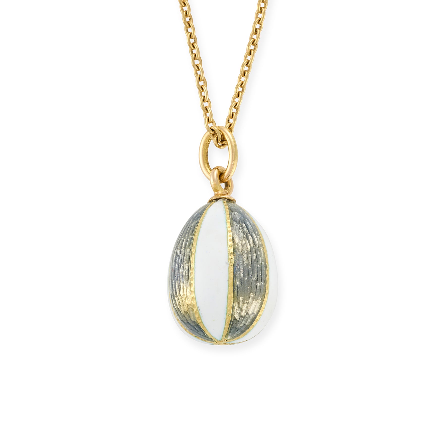Vintage Enamel Egg Pendant