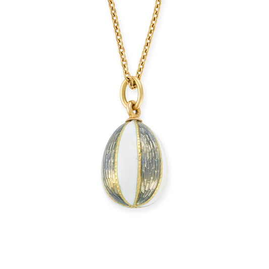 Vintage Enamel Egg Pendant