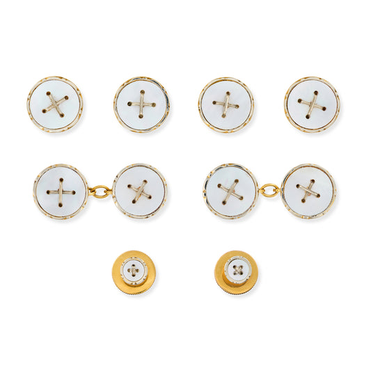 1920's 18ct Yellow & White Gold Dress Set - Wildsmith Jewellery