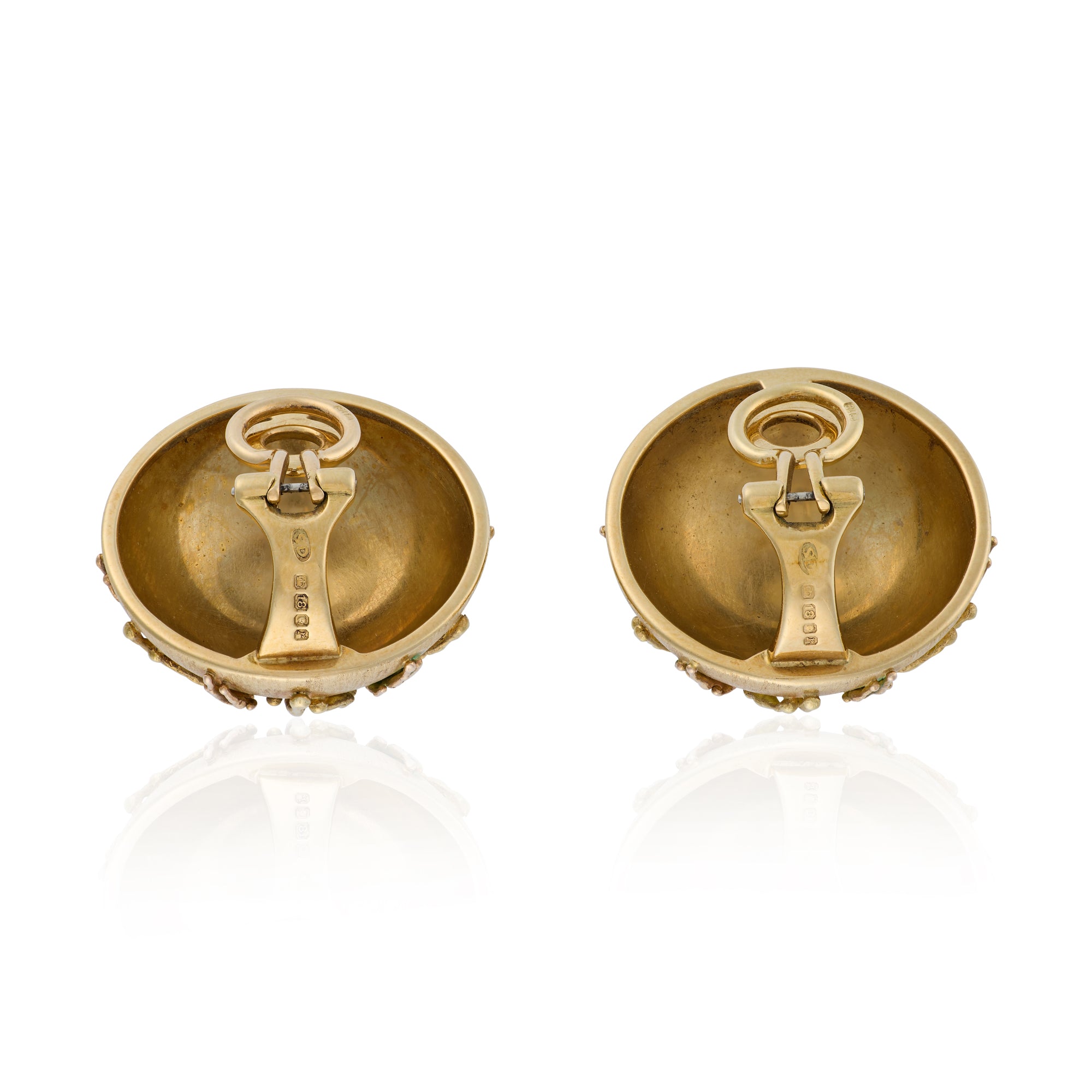 1970s Stuart Devlin “People” Earrings, 18ct Gold - Wildsmith Jewellery