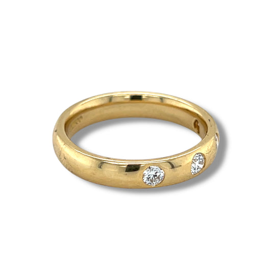 18ct Gold & Diamond Wedding Ring - Wildsmith Jewellery