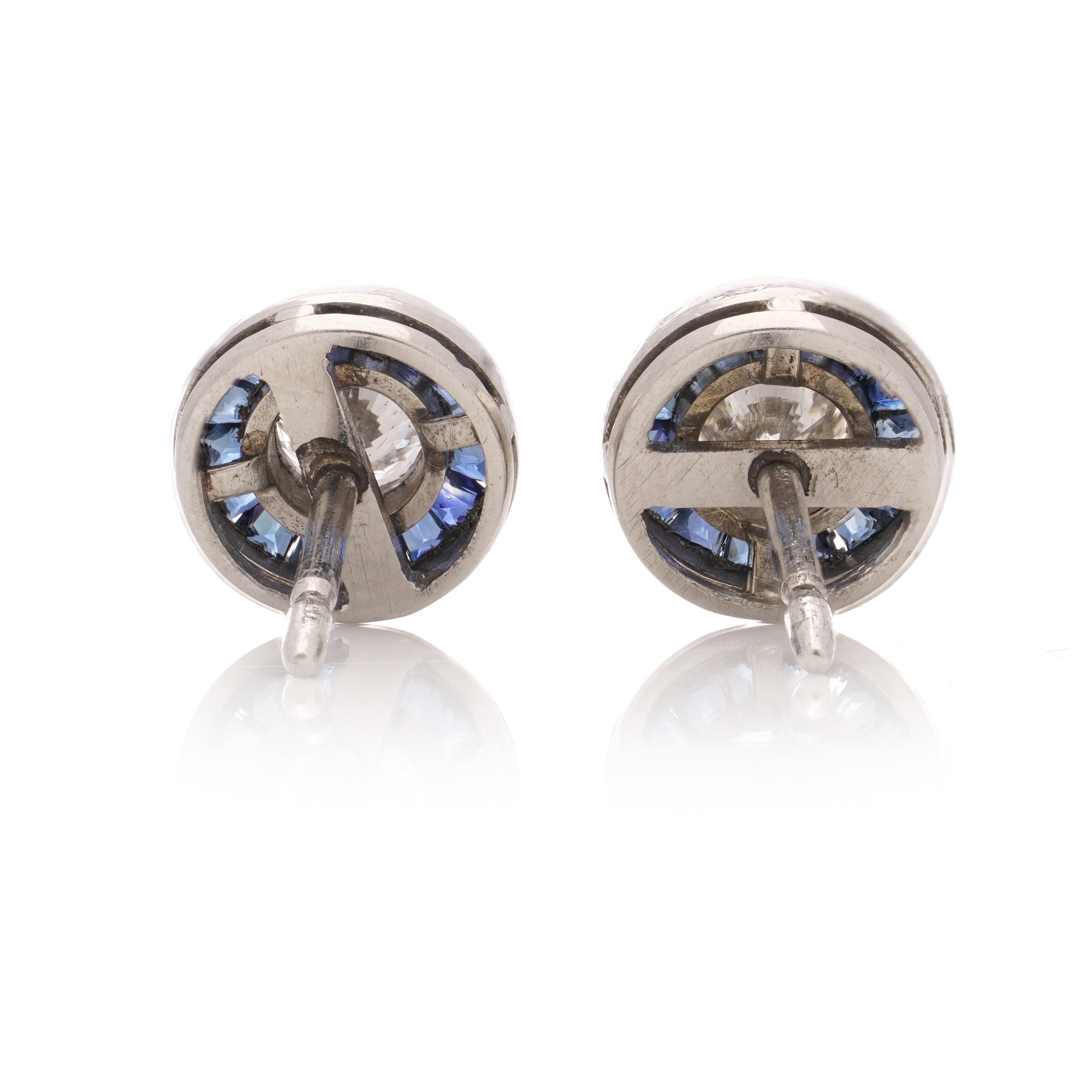 Sapphire and Diamond Earrings - Wildsmith Jewellery