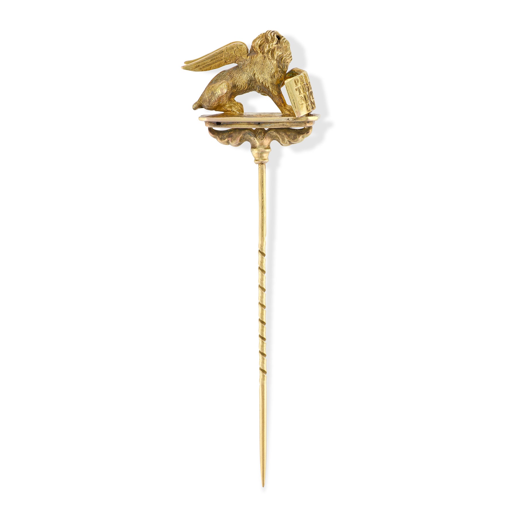 Antique Winged Lion of St. Mark Stickpin - Wildsmith Jewellery