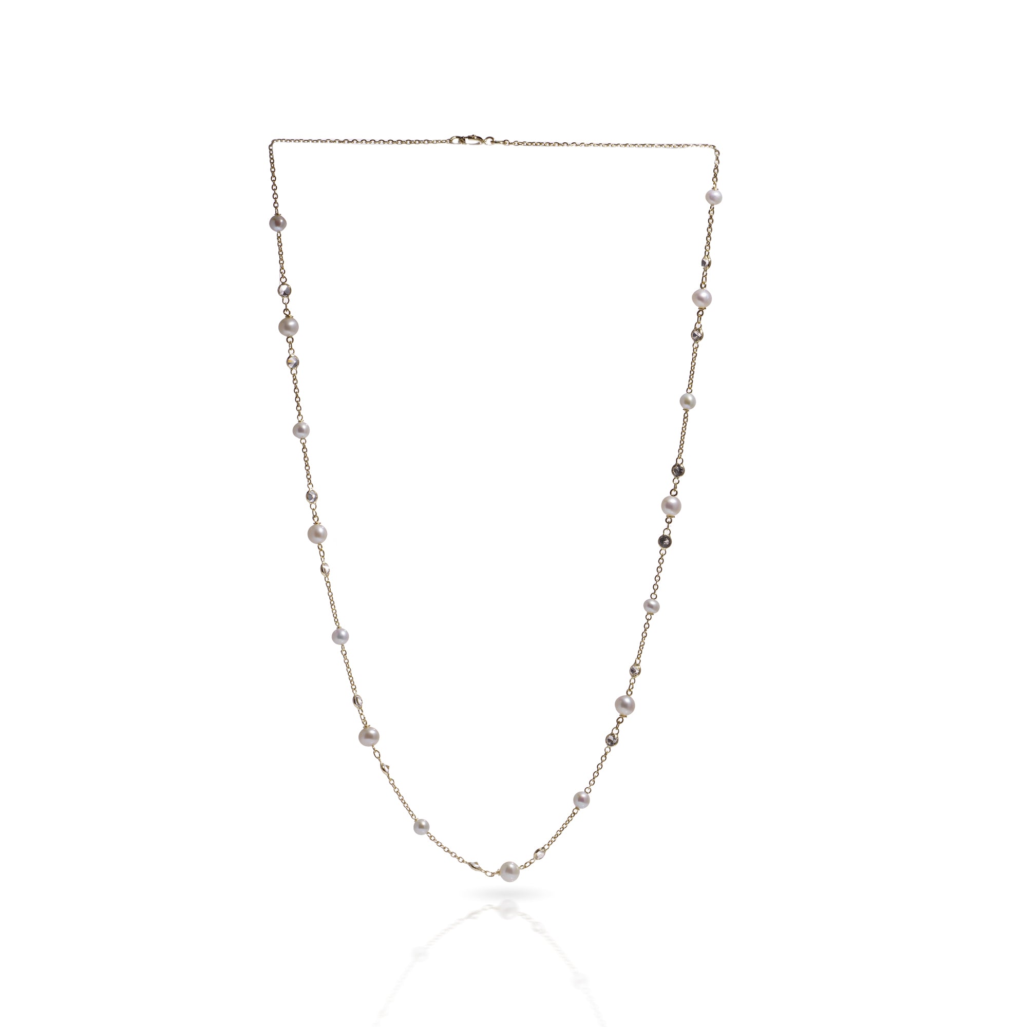 Pearl and Diamond Necklace - Wildsmith Jewellery