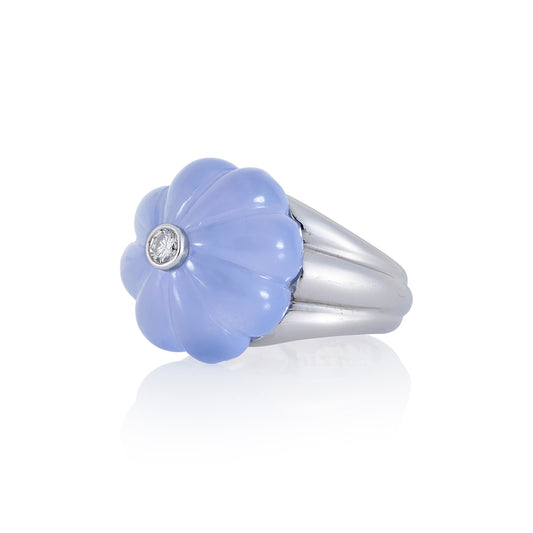 Chalcedony & Diamond Ring, by Ritz Fine Jewellery - Wildsmith Jewellery