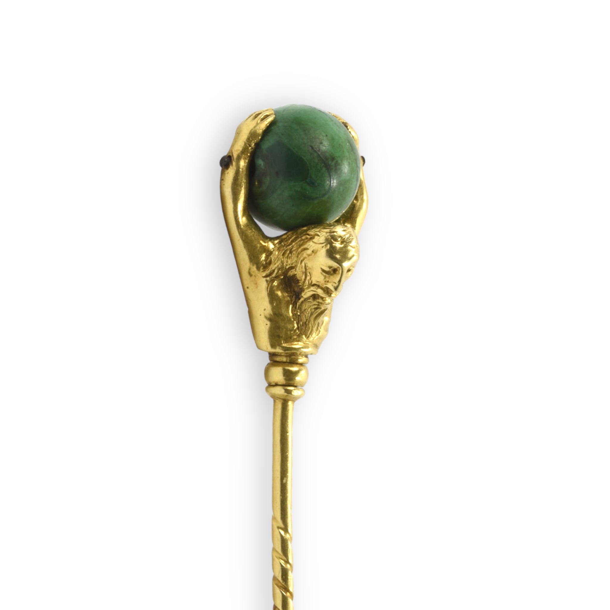 19th Century Stickpin of Atlas - Wildsmith Jewellery