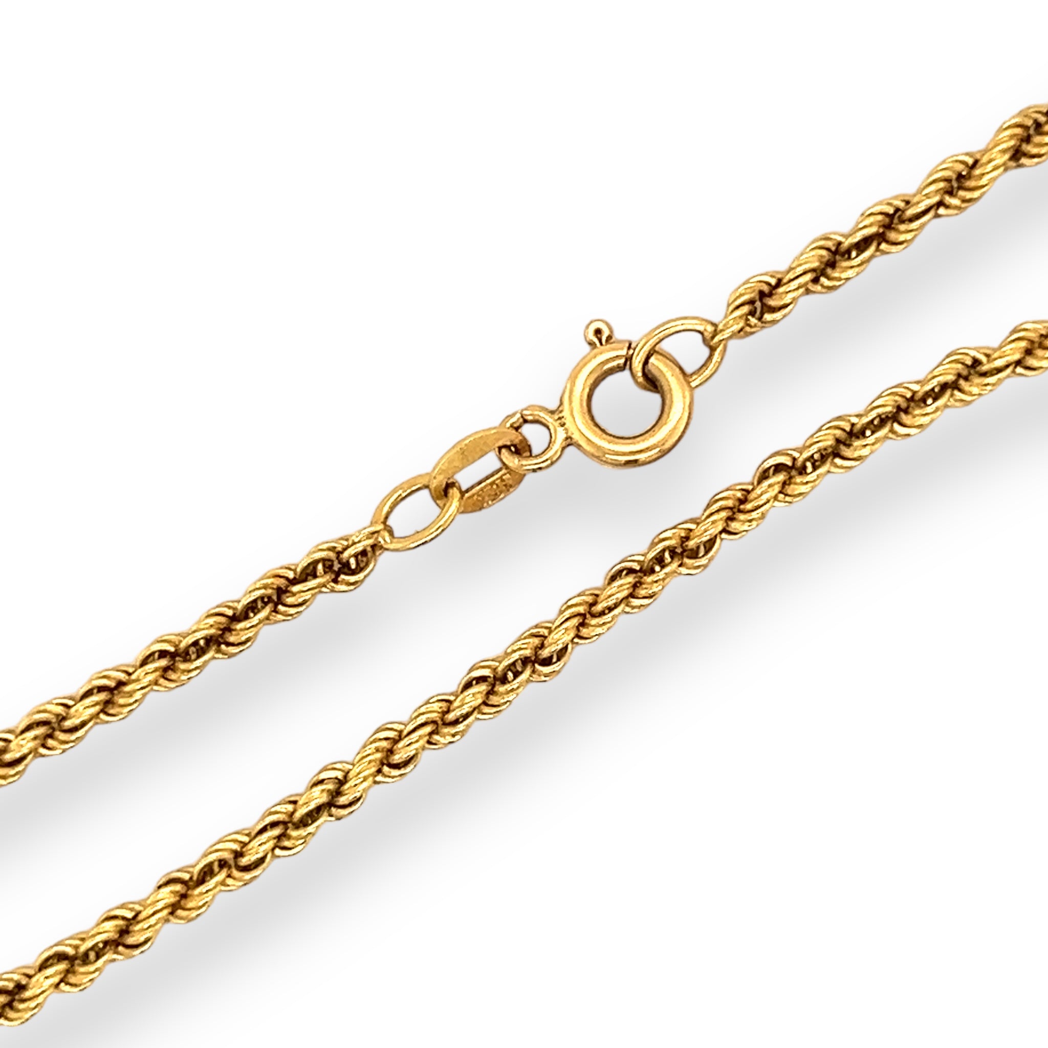 18ct Gold Rope Chain - Wildsmith Jewellery