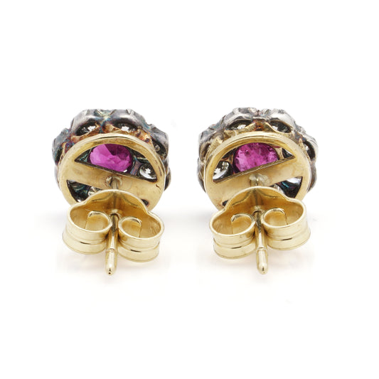Ruby and Diamond Earrings - Wildsmith Jewellery