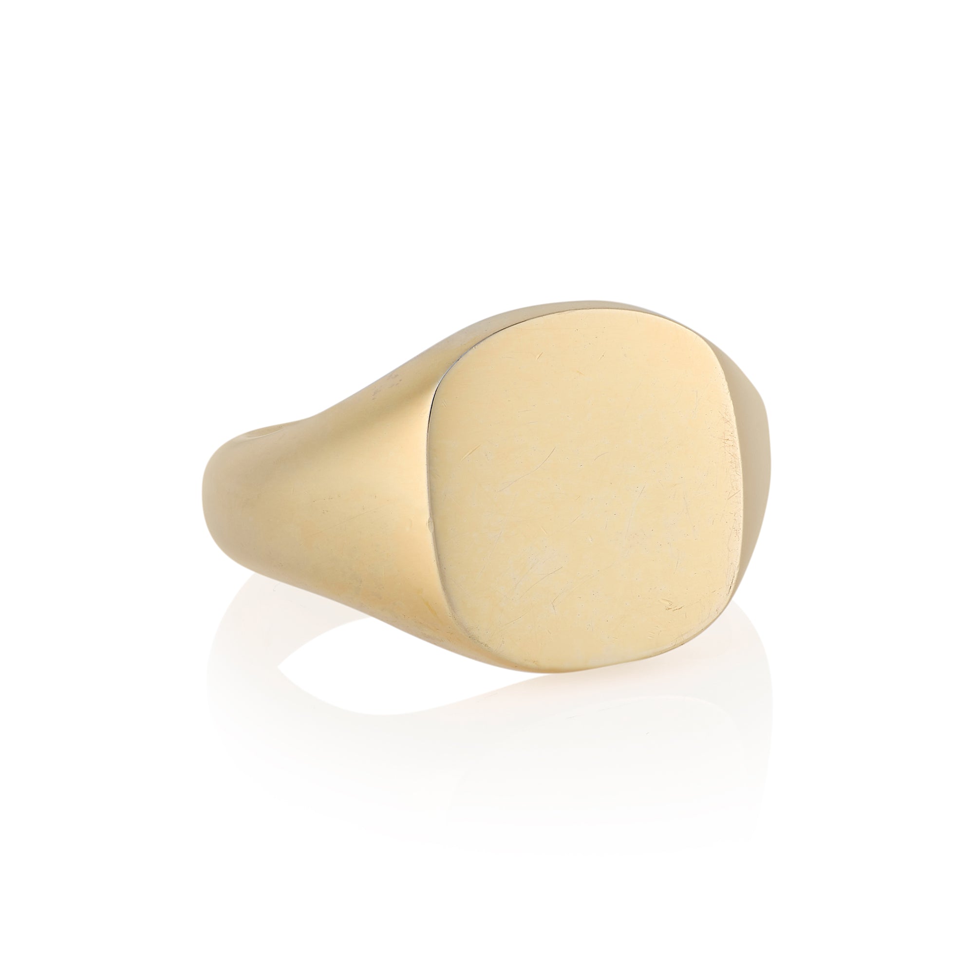 14 x 12.5mm Cushion Shaped Signet Ring