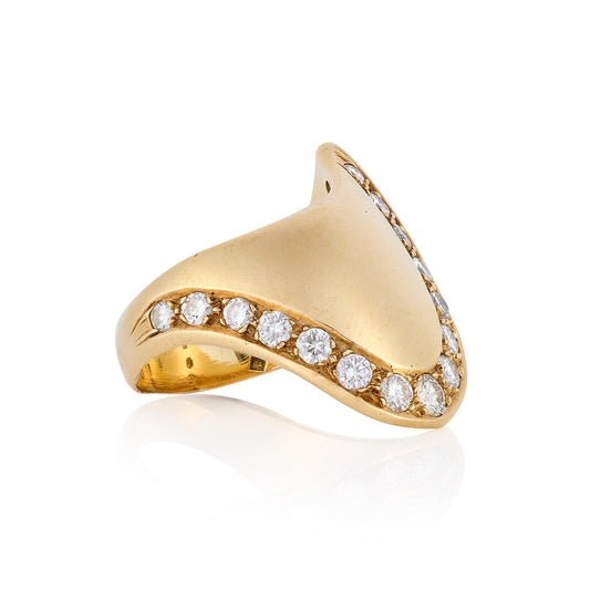 1970s 18ct Gold & Diamond Ring - Wildsmith Jewellery