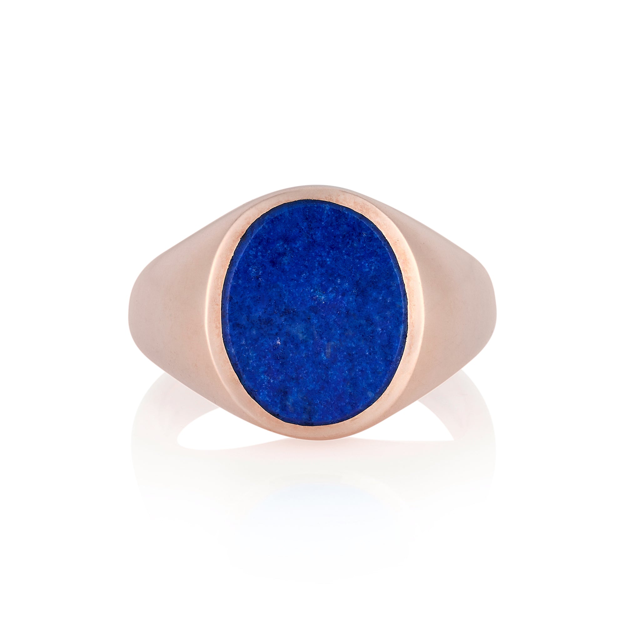 10 X 8mm Lapis Lazuli Oval Signet Ring