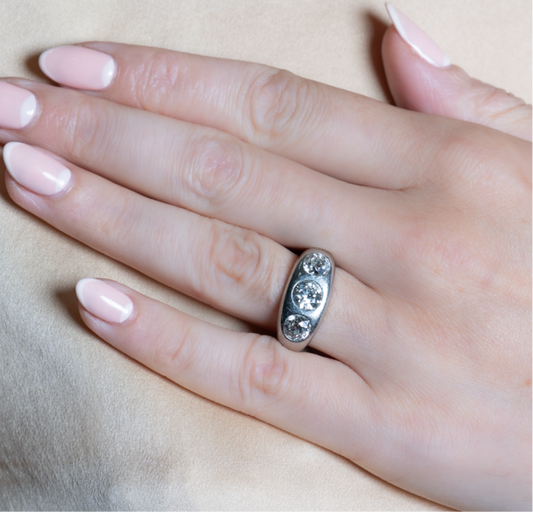 Old Cut Diamond Gypsy Ring - Wildsmith Jewellery