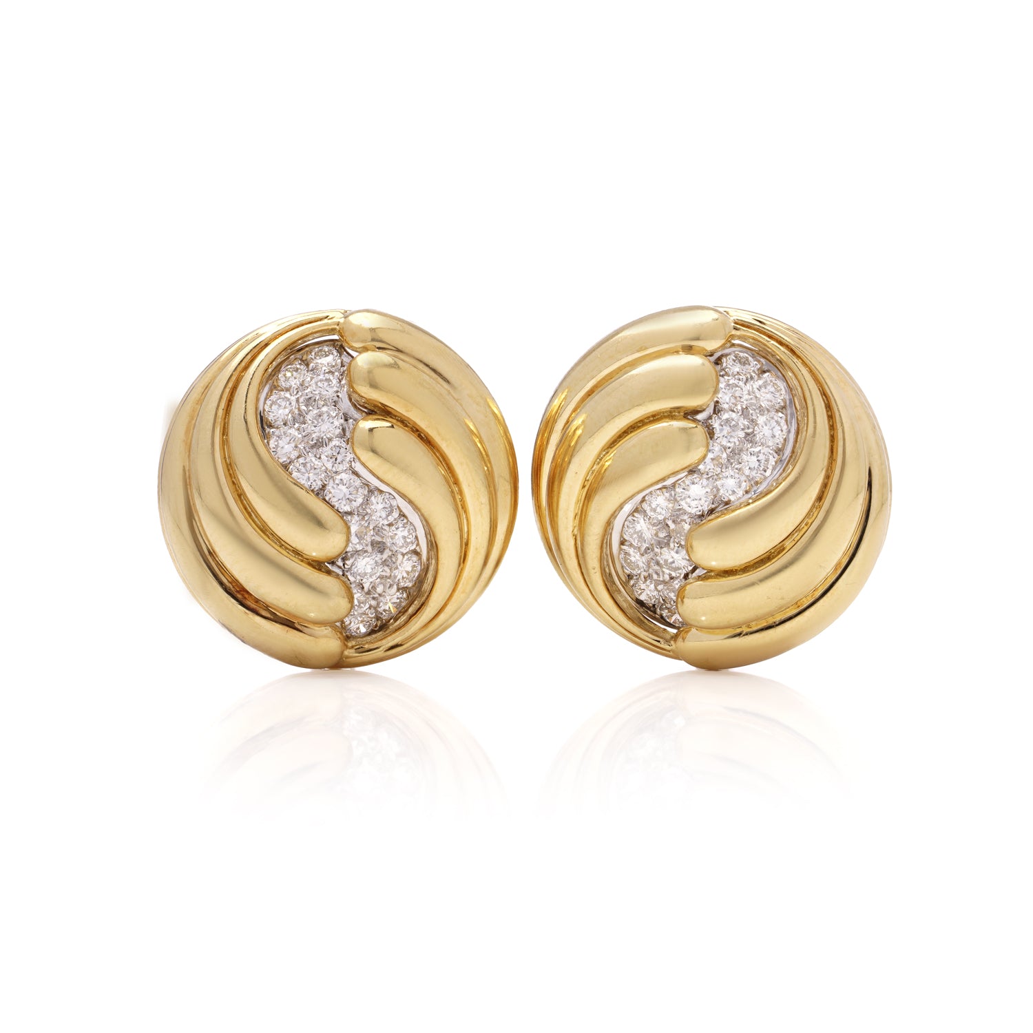 18ct Gold & Diamond Earrings