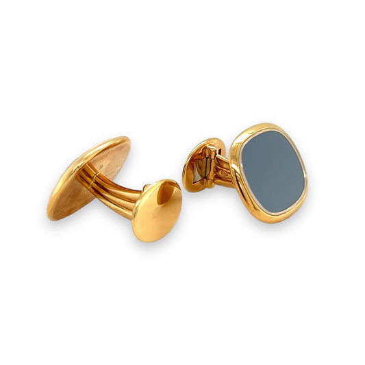 Patek Philippe Yellow Gold Ellipse Cufflinks - Wildsmith Jewellery