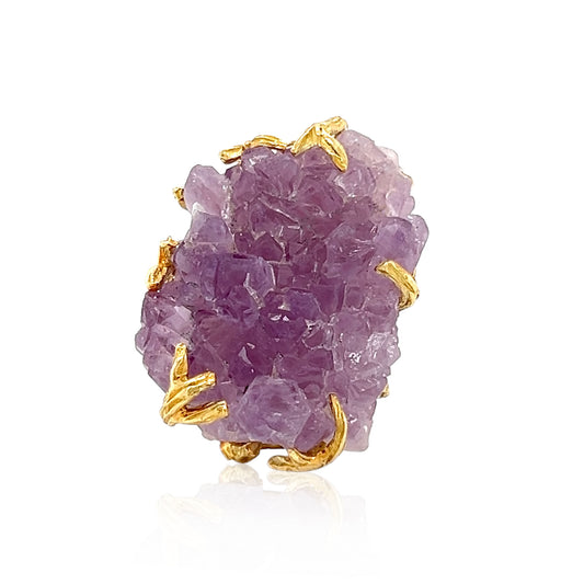 Amethyst Geode Ring, French - Wildsmith Jewellery