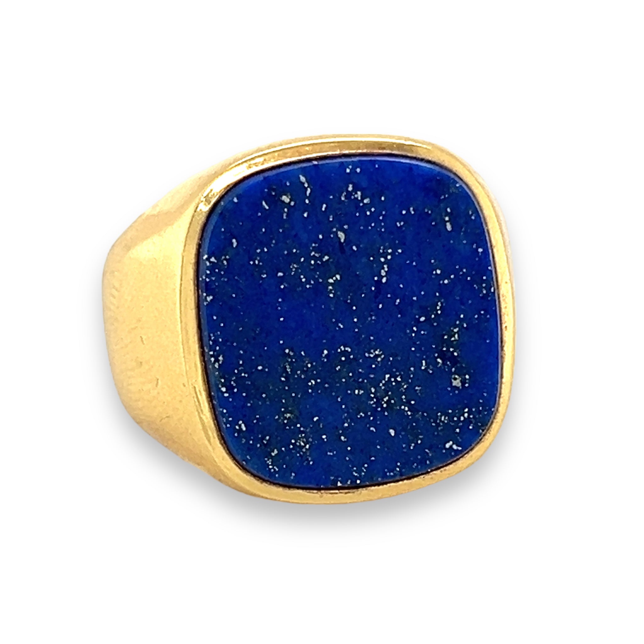 18ct Gold Lapis Lazuli Signet Ring - Wildsmith Jewellery