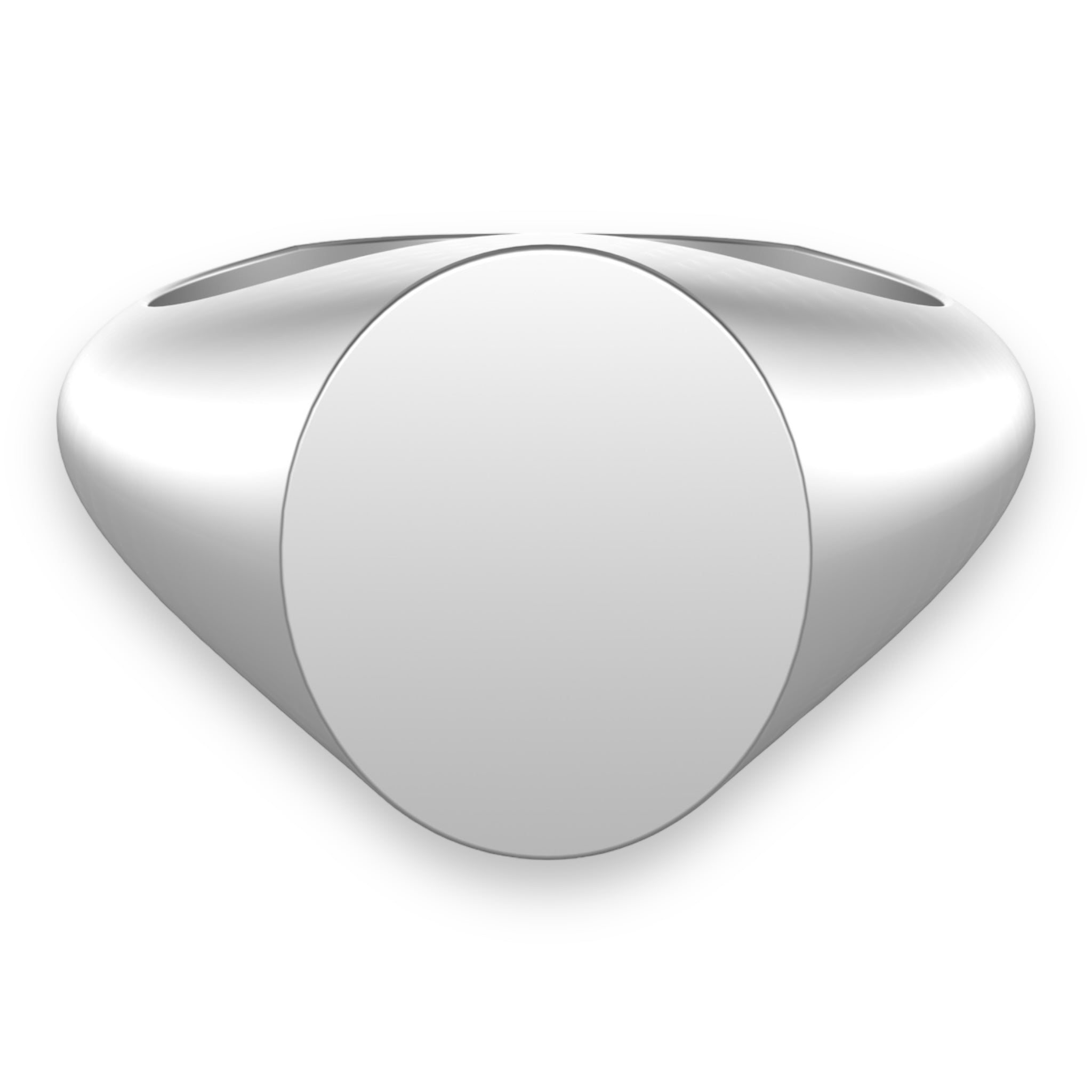 11.5 x 10mm Oxford Oval Signet Ring - Wildsmith Jewellery