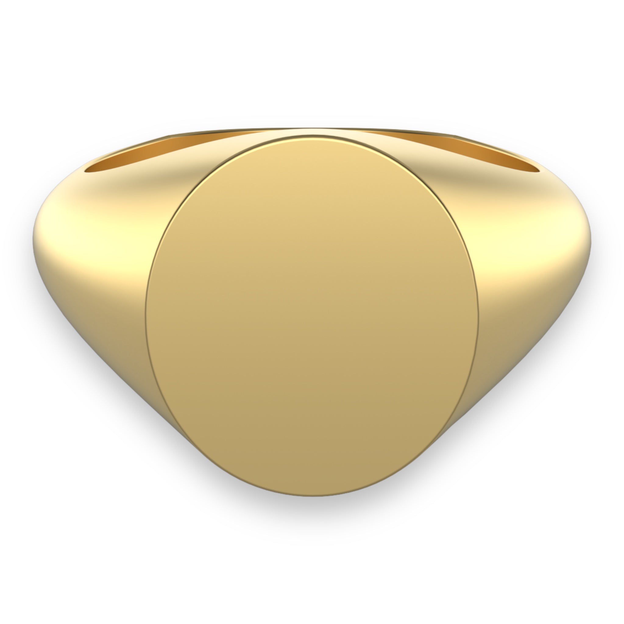 14.5 x 12.5mm Oxford Oval Signet Ring - Wildsmith Jewellery
