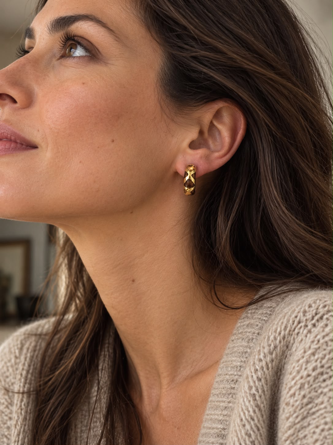 Gold & Enamel 'Giraffe' Earrings by Roberto Coin - Wildsmith Jewellery