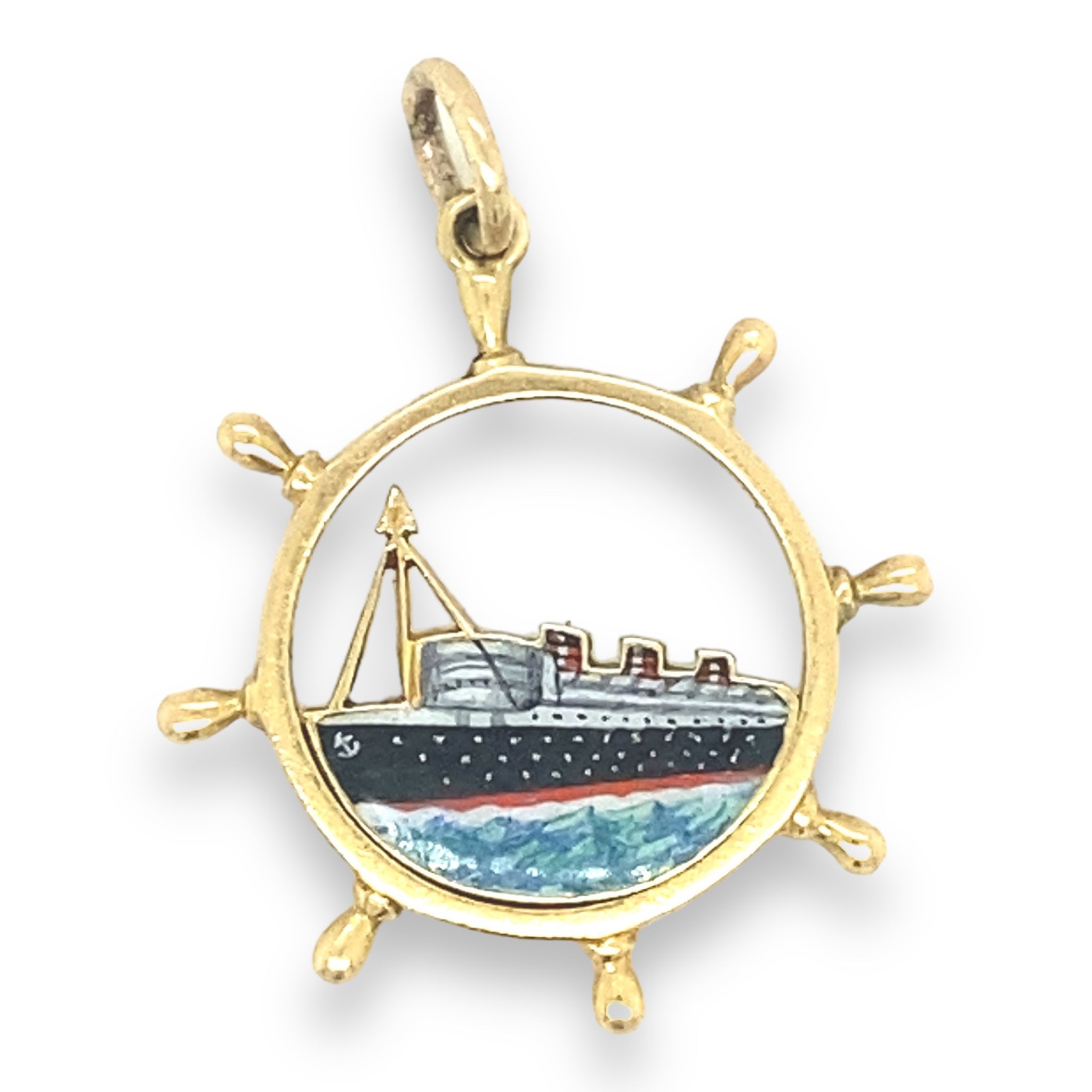 Enamel & 18ct Queen Mary Charm - Wildsmith Jewellery