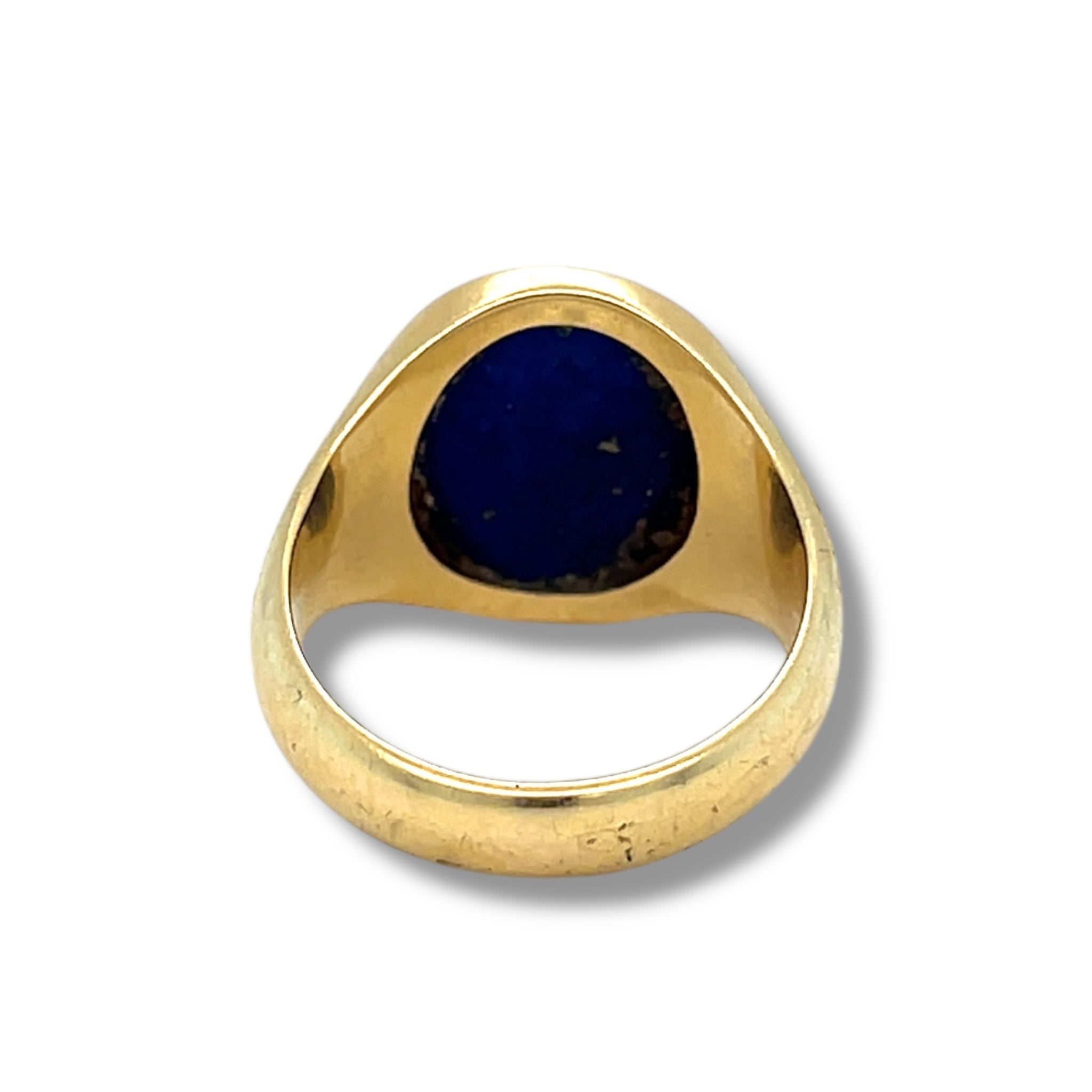 Vintage 18ct Gold & Lapis Lazuli Signet Ring