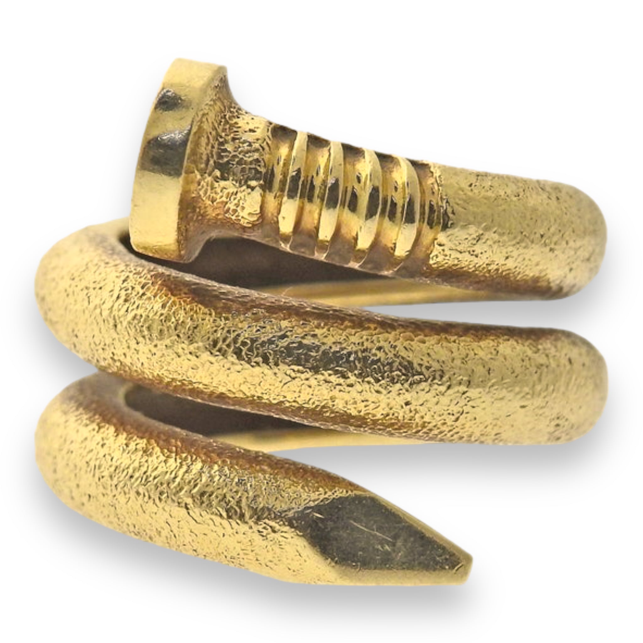 David Webb 18ct Gold Nail RIng - Wildsmith Jewellery