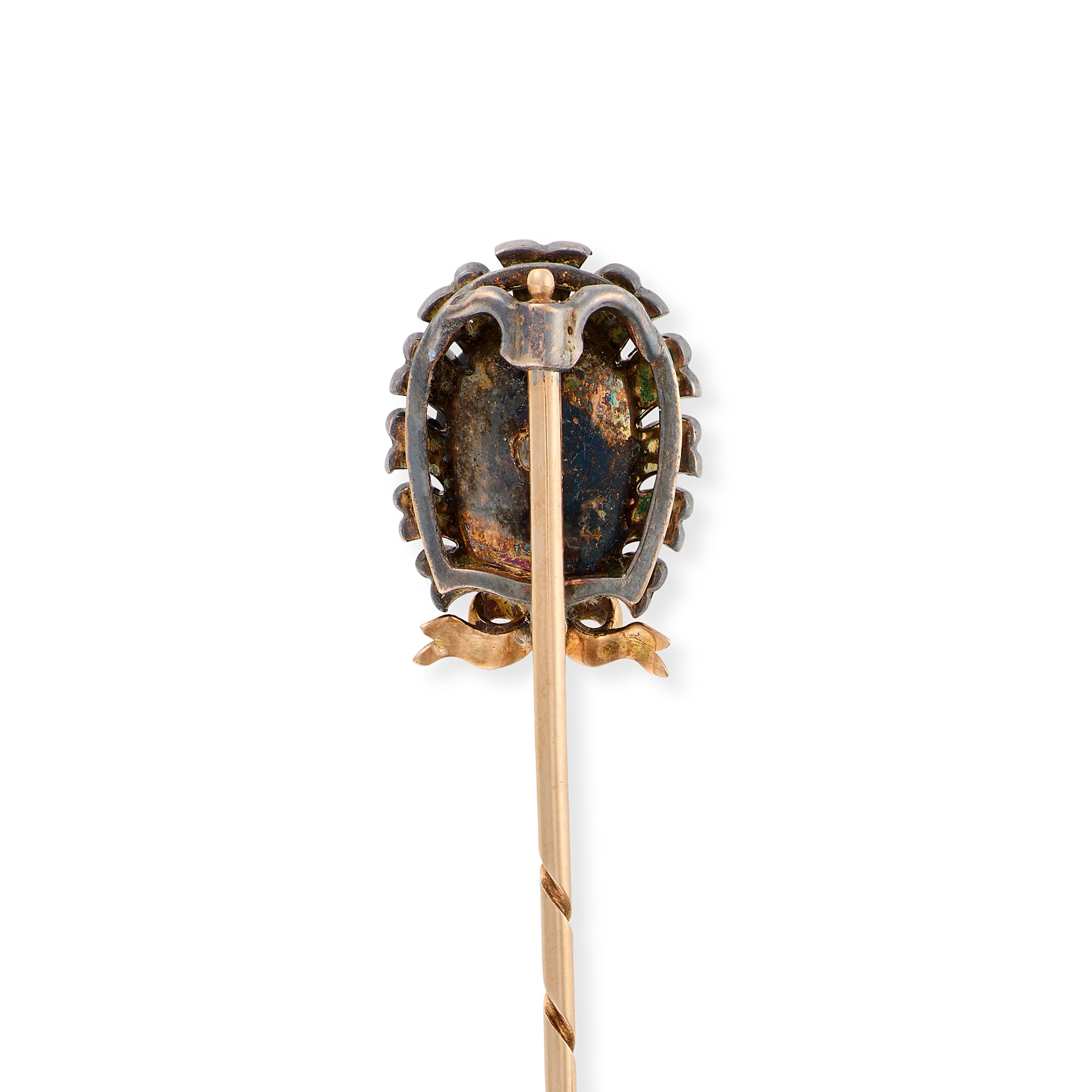 Tiger's Eye & Diamond Arabian Head Stickpin - Wildsmith Jewellery