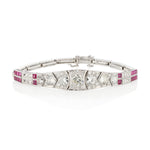 1930's Ruby & Diamond Bracelet