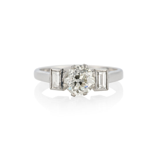 1930's Diamond Three Stone Ring - Wildsmith Jewellery