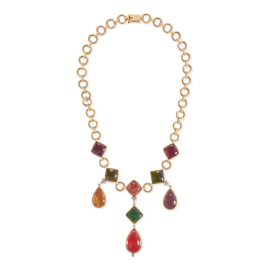 Vintage Tourmaline & Diamond Demi-Parure - Wildsmith Jewellery