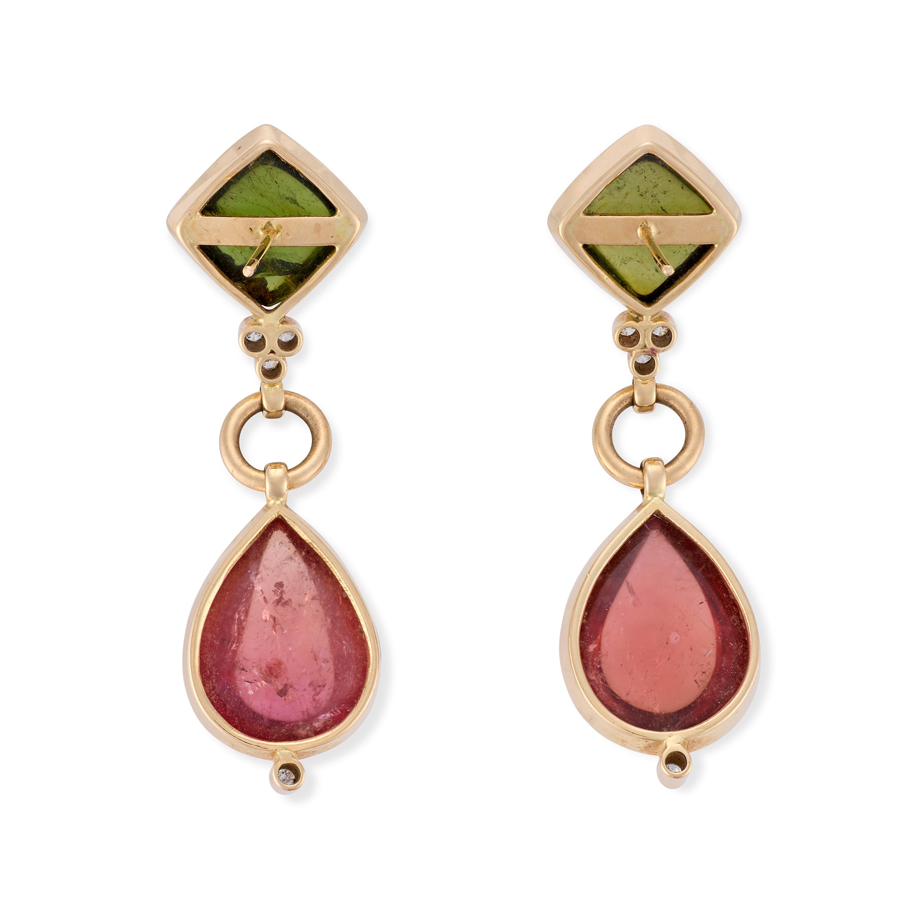 Vintage Tourmaline & Diamond Demi-Parure - Wildsmith Jewellery