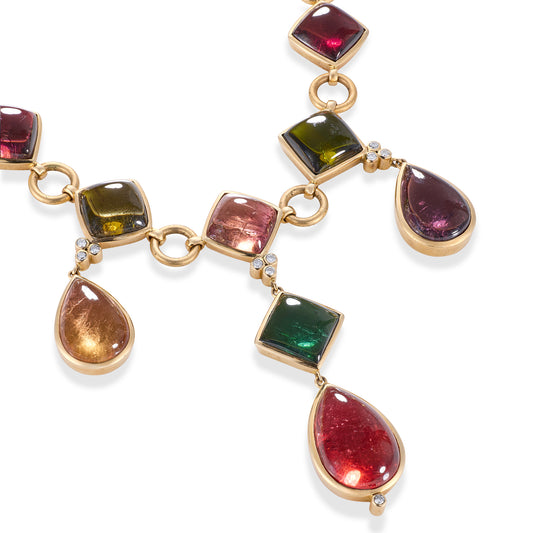 Vintage Tourmaline & Diamond Demi-Parure - Wildsmith Jewellery