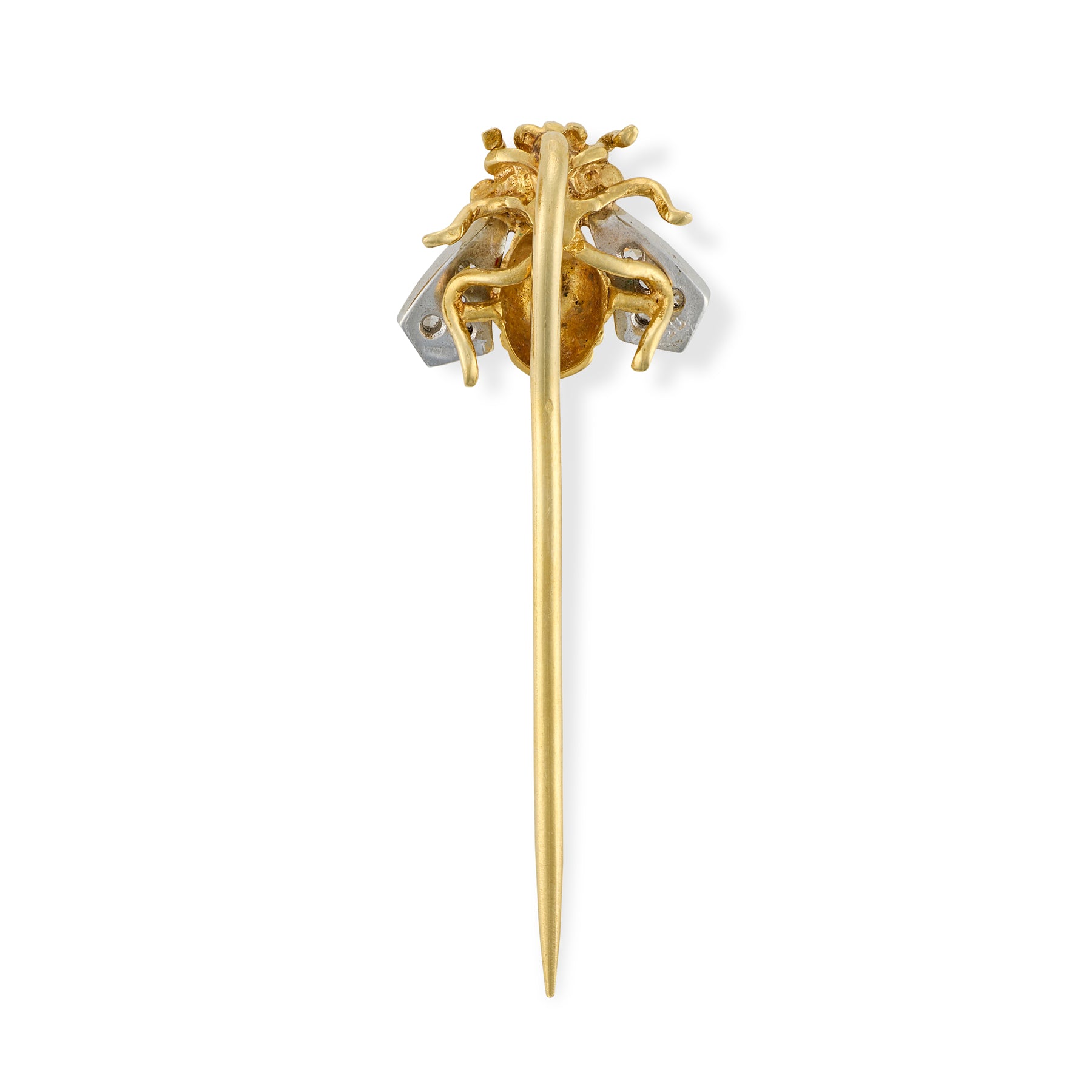 Gold & Diamond Bee Stickpin - Wildsmith Jewellery