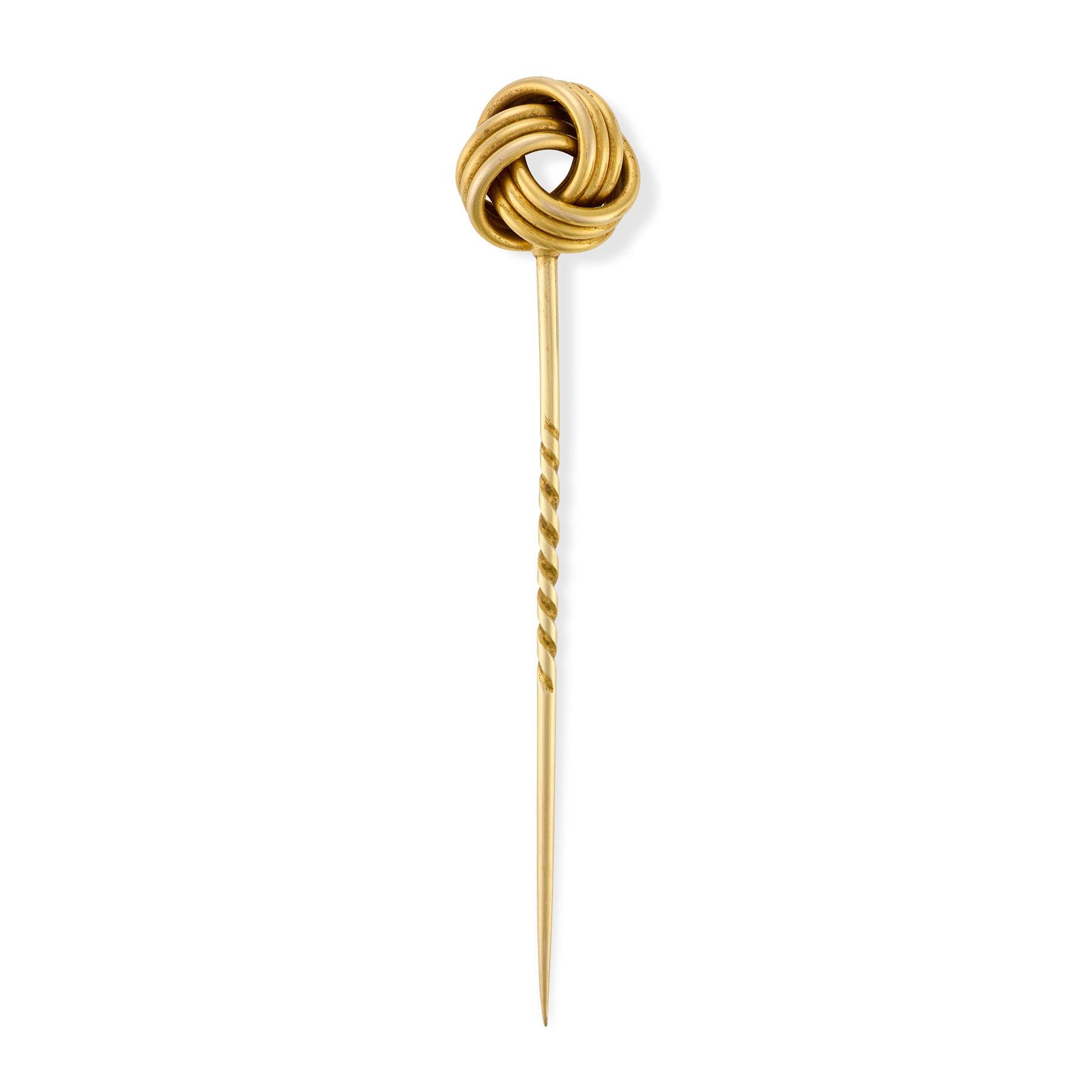 Victorian 18ct Gold Lovers Knot Stickpin - Wildsmith Jewellery