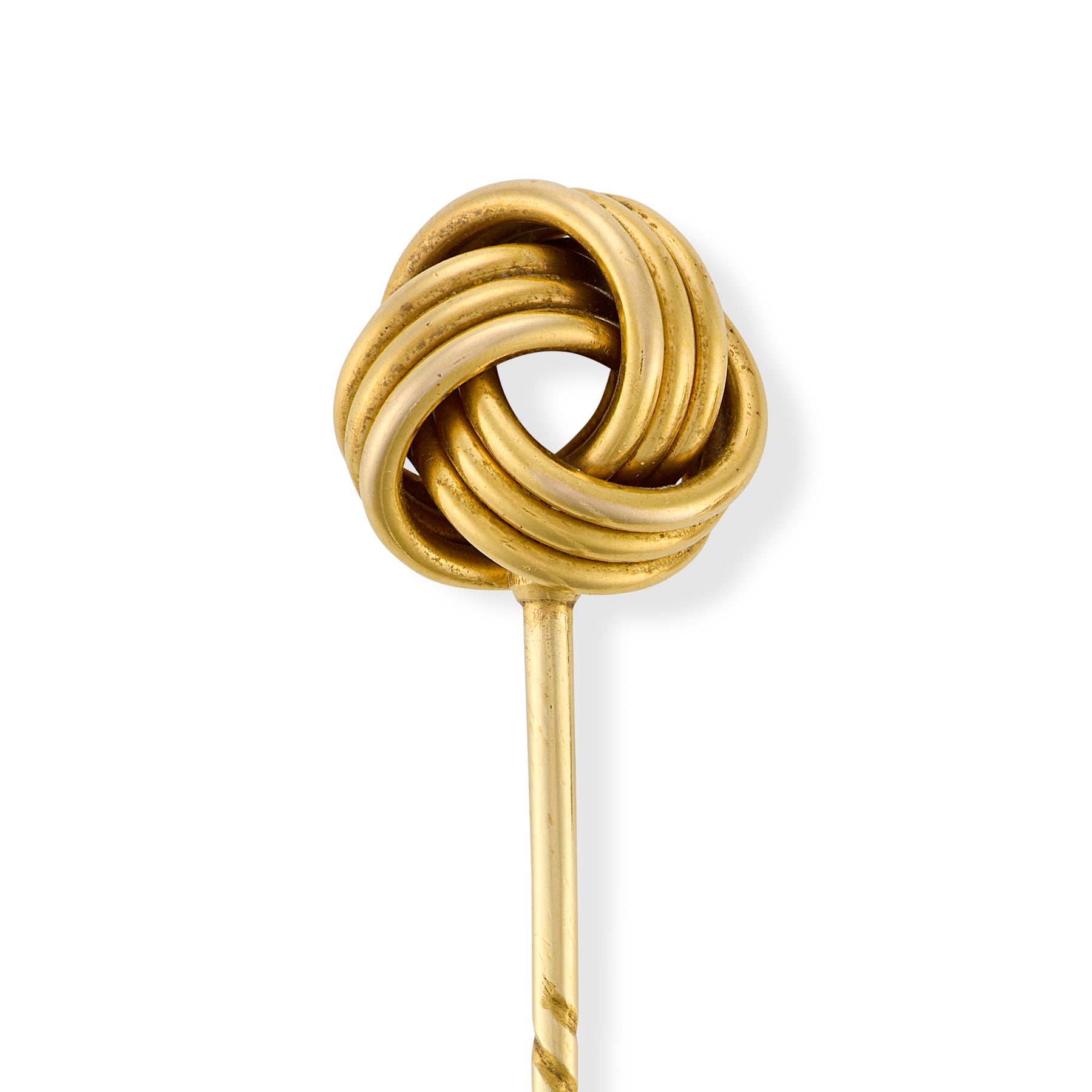 Victorian 18ct Gold Lovers Knot Stickpin - Wildsmith Jewellery