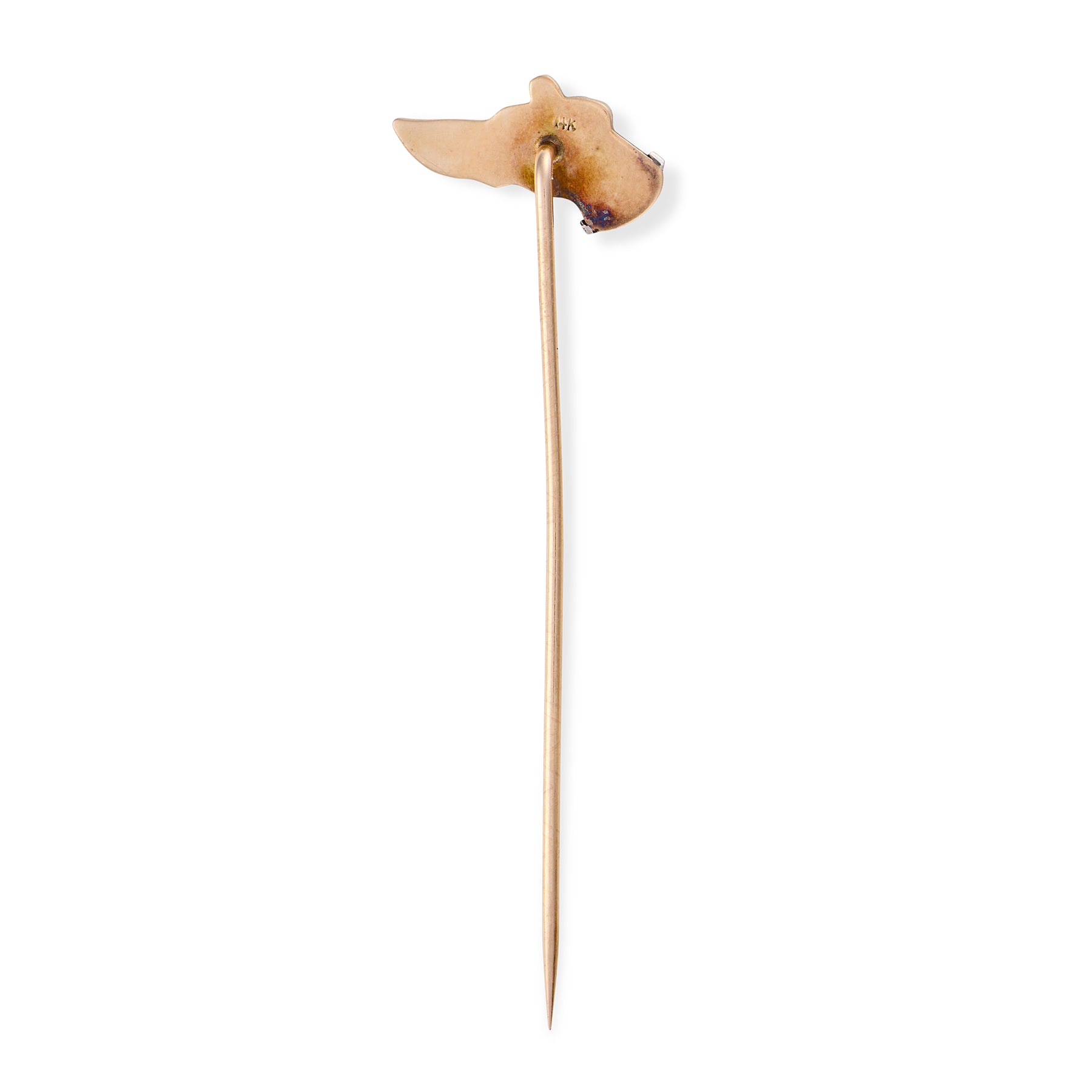 Ruby & Gold Greyhound Stickpin