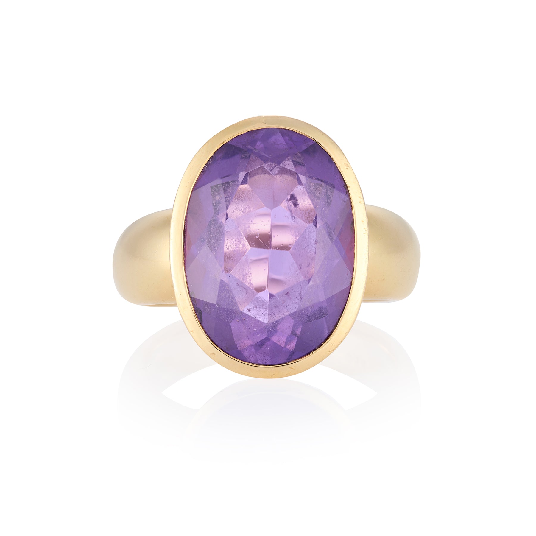 18ct Gold & Amethyst Ring