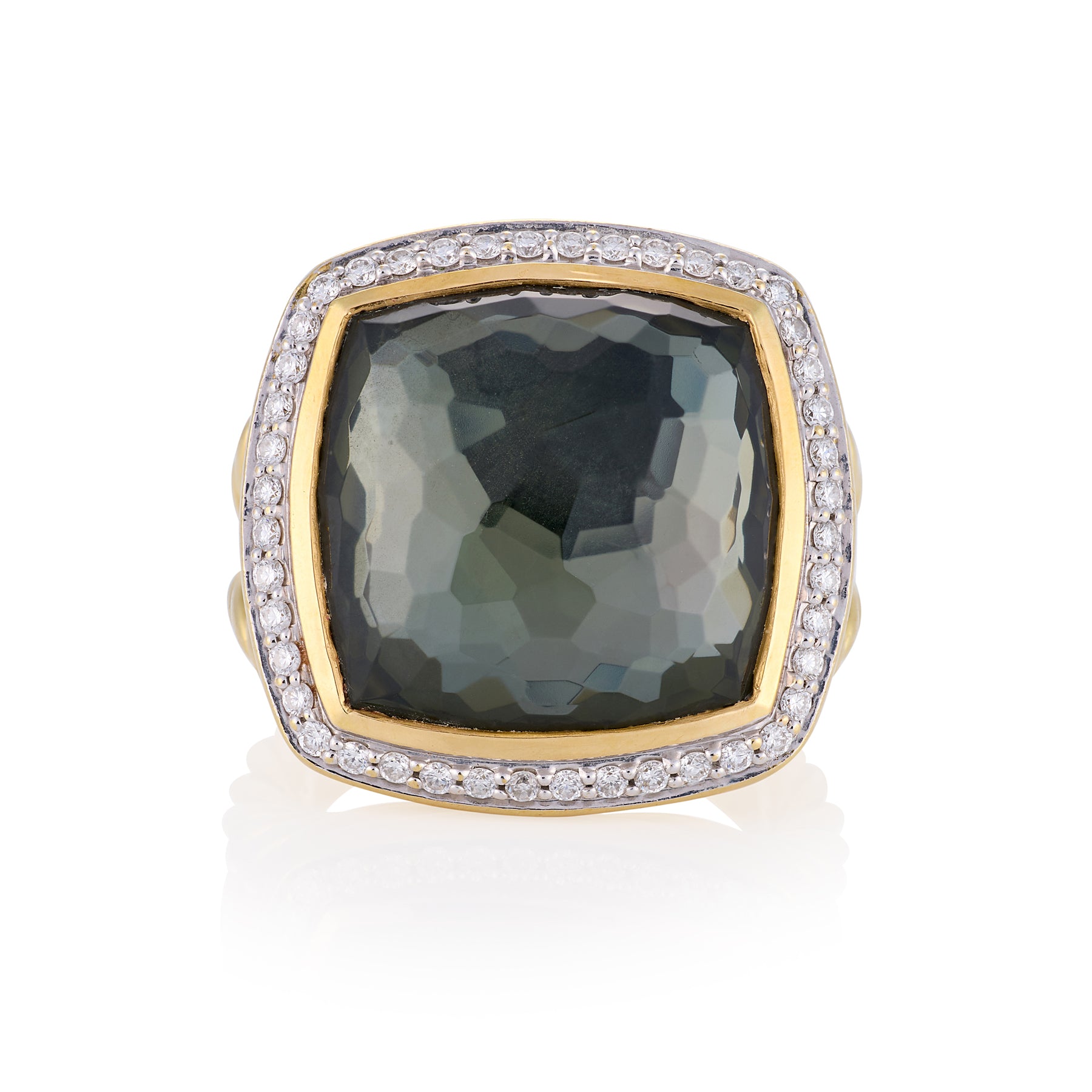 David Yurman Green Orchid & Diamond Ring
