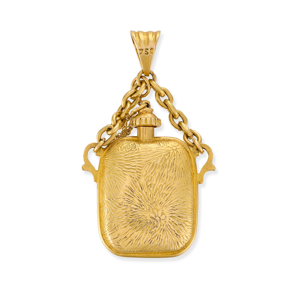 18ct Gold Scent Bottle Pendant