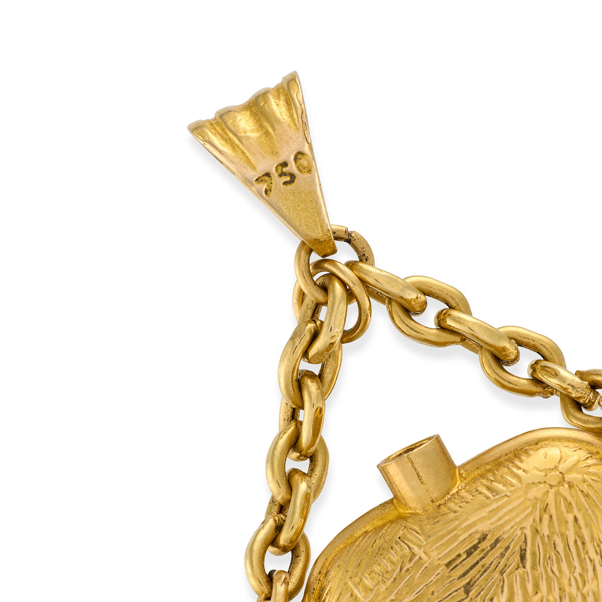 18ct Gold Scent Bottle Pendant