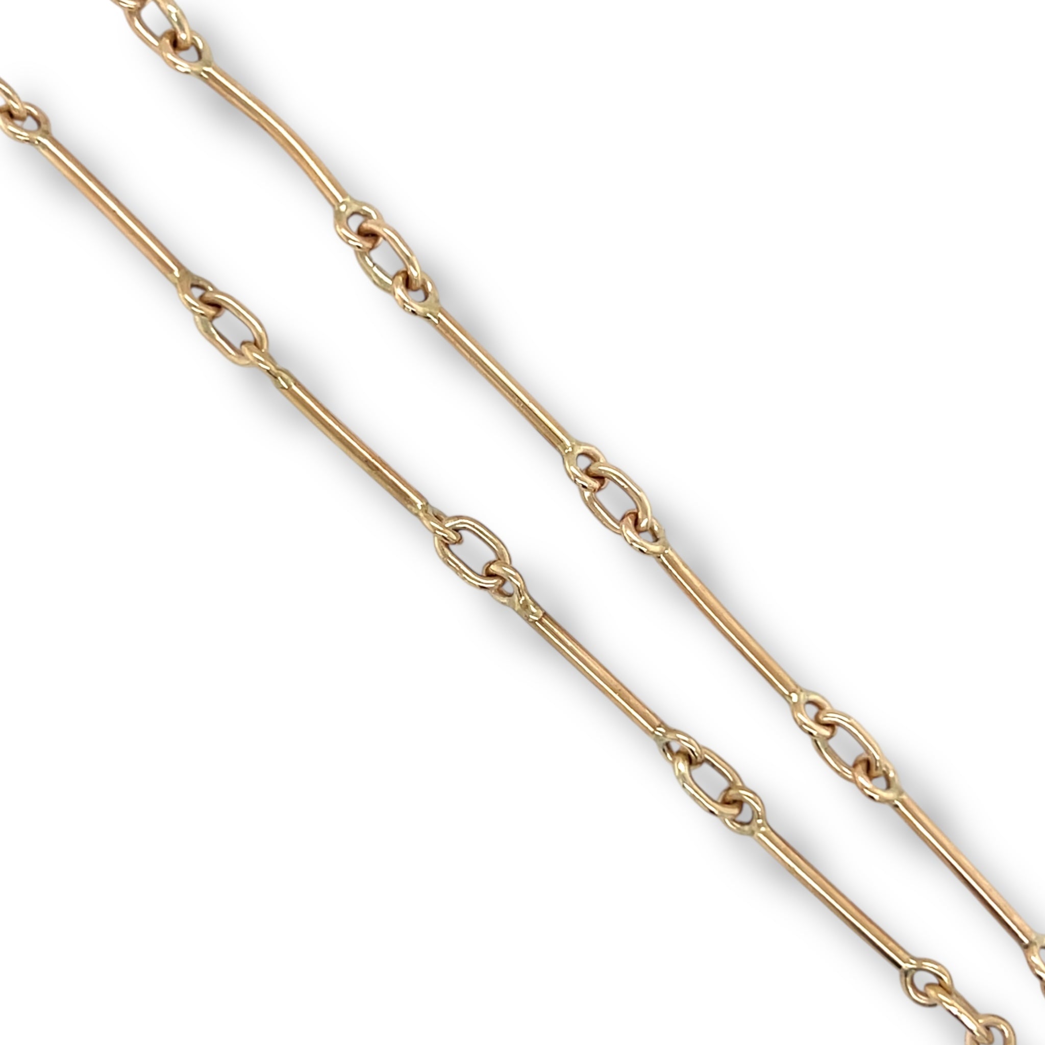 Antique Fetter Link Watch Chain with Detachable Pistol Charm