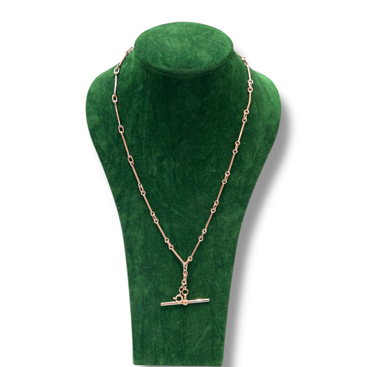 Antique Fetter Link Watch Chain with Detachable Pistol Charm